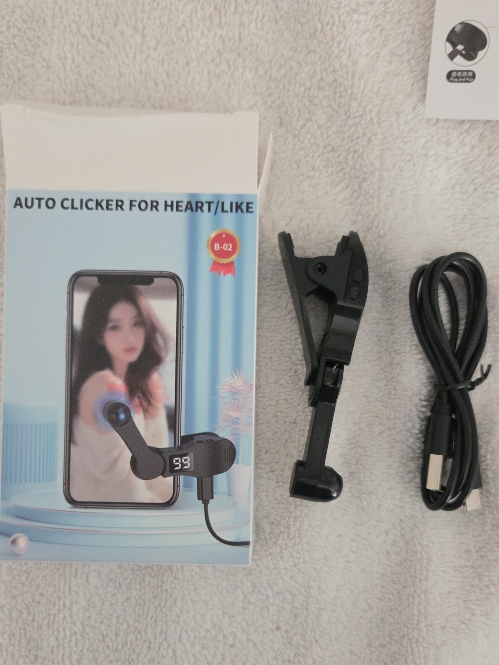 Universal Auto Clicker Phone Clip - Black